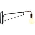 ARANDELA WAY ARTICULÁVEL 25×62,3x4cm METAL PRETO E COBRE AR1248-CO NEWLINE - Miniatura