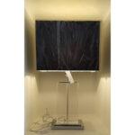 BASE P/ ABAJUR CLASSIC VIDRO METAL CROMADO XL1115 BELLA - Miniatura