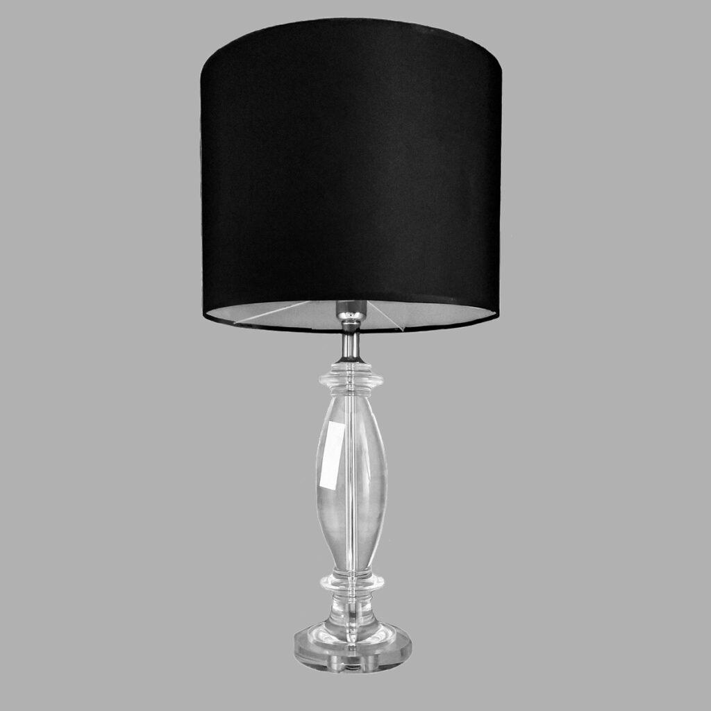 BASE P/ ABAJUR SCENT VIDRO METAL CROMADO XL1339 BELLA