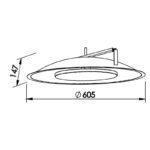 EMBUTIDO IRIS BRANCO 2700K 60,5cm 442LED1BT NEWLINE - Miniatura