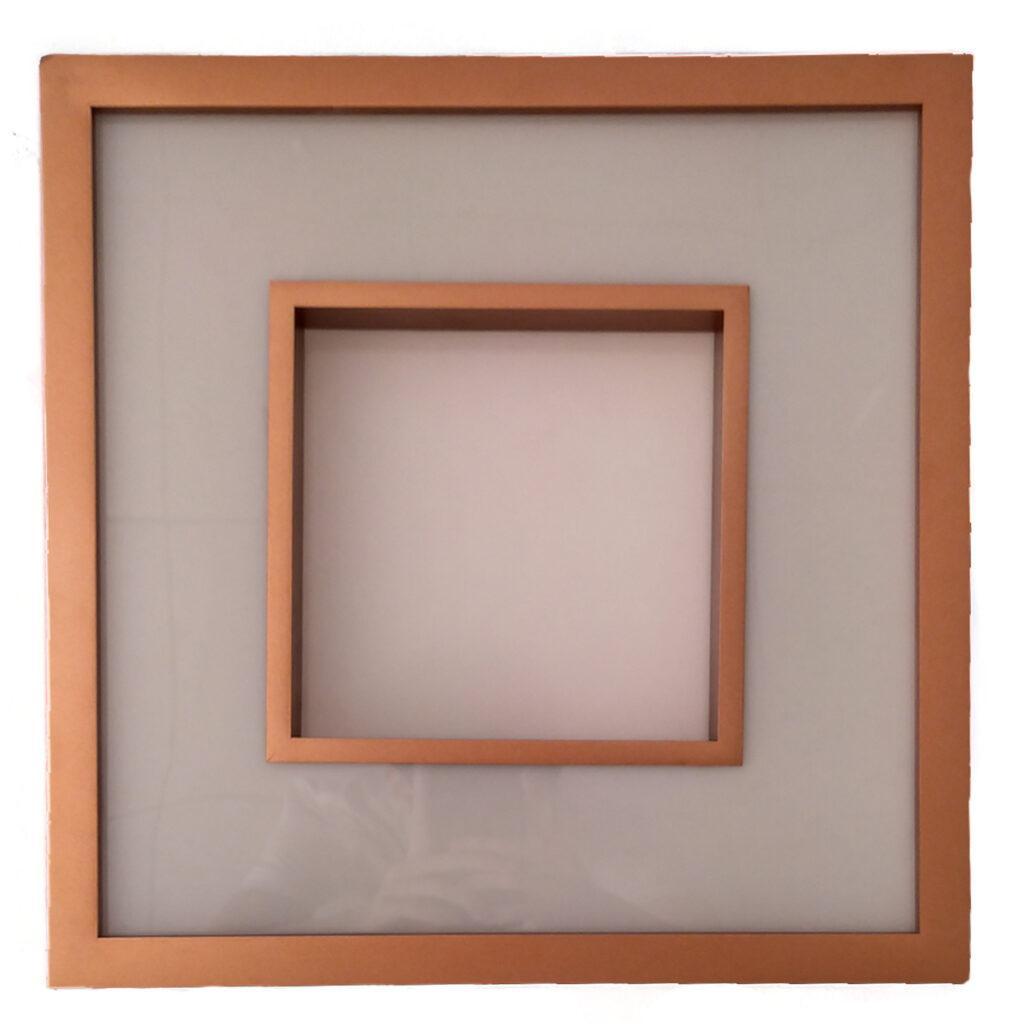 EMBUTIDO NEW CHESS QUADRADO COBRE 3000K 37cm 501LED3CO NEWLINE