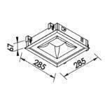 EMBUTIDO NEW MASSU BRANCO 3000k 28,5cm 470LED3BT NEWLINE - Miniatura
