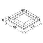 EMBUTIDO NEW MASSU PRETO 3000k 49cm 472LED3PT NEWLINE - Miniatura