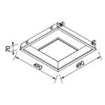 EMBUTIDO NEW PICTURE LED 49x7cm 541LED3BTDO NEWLINE - Miniatura