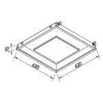 EMBUTIDO NEW PICTURE LED 62x7cm 542LED3BTDO NEWLINE - Miniatura