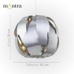 PENDENTE STARK CROMADO 30337 MANTRA - Miniatura