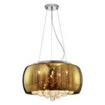 LUSTRE SOHO DOURADO CRISTAL PD002G BELLA - Miniatura