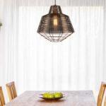 PENDENTE ARAMADO METAL PRETO/MARRON 50x47cm PD1218 NEWLINE - Miniatura