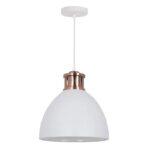 PENDENTE ASKIN BRANCO METAL 30×33,5CM QPD1161BR NEWLINE - Miniatura