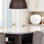 PENDENTE ASKIN MARRON METAL 30×33,5cm QPD1161MR NEWLINE - Miniatura