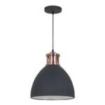 PENDENTE ASKIN PRETO METAL 30×33,5CM QPD1161PT NEWLINE - Miniatura