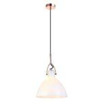 PENDENTE BAR VIDRO LEITOSO METAL COBRE OP059A BELLA - Miniatura