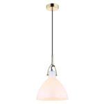 PENDENTE BAR VIDRO LEITOSO METAL DOURADO OP059B BELLA - Miniatura