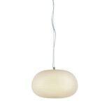 PENDENTE COTTON VIDRO COLMEIA FRISADO 34CM x 23,5CM BRANCO AC001 BELLA - Miniatura