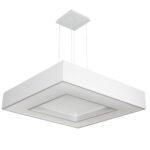 PENDENTE CHESS QUADRADO BRANCO 60cm 181BT NEWLINE - Miniatura