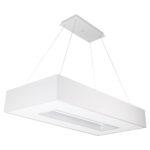 PENDENTE CHESS RETANGULAR BRANCO 72cm 185BT NEWLINE - Miniatura