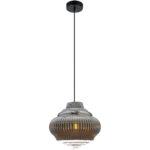 PENDENTE FUZY VIDRO METAL CROMADO OP055C BELLA - Miniatura