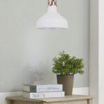 PENDENTE HAMAR BRANCO METAL 19x17CM QPD1155BR NEWLINE - Miniatura