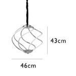 PENDENTE METAL DOURADO E BRANCO LED PD1286P NEWLINE - Miniatura