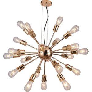 LUSTRE SPUTNIK DOURADO 21L 65CM PD959-DO NEWLINE