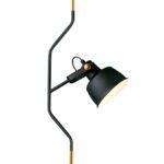 PENDENTE METAL/VIDRO PRETO 30x15x60cm PD1071PT NEWLINE - Miniatura