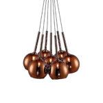 PENDENTE VIDRO COBRE 7L PD1221 NEWLINE - Miniatura