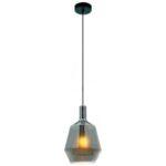 PENDENTE VIDRO FUMÊ/BRANCO 16x26cm PD1095 NEWLINE - Miniatura