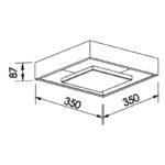 PLAFON NEW PICTURE LED B35x8,7cm 545LED3BT NEWLINE - Miniatura