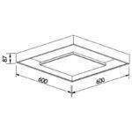 PLAFON NEW PICTURE LED 60×8,7cm 547LED3BT NEWLINE - Miniatura