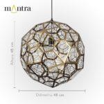 PENDENTE BALOR/DOURADO 30429 MANTRA - Miniatura