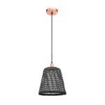 PENDENTE BAMBU PRETO COM DETALHES EM COBRE NEWLINE - Miniatura