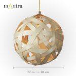 PENDENTE BOLA SALAMANCA/MADEIRA 30486 MANTRA - Miniatura