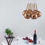 PENDENTE VIDRO COBRE 7L PD1221 NEWLINE - Miniatura