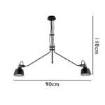 PENDENTE METAL PRETO COM DETALHE DOURADO PD1205 NEWLINE - Miniatura