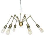 PENDENTE SPUTNIK DOURADO 63x28cm PD1011OV NEWLINE - Miniatura