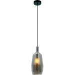 PENDENTE CUPULA VIDRO FUME 14x32CM PD1094 NEWLINE - Miniatura