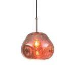 PENDENTE VIDRO/METAL COBRE 35×36,5cm PD1202CO NEWLINE - Miniatura