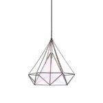 PENDENTE ARAMADO TRIANGULAR DIAMANTE 50x53CM QPD1045 NEWLINE - Miniatura