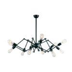 PENDENTE SPIDER METAL PRETO OURO VELHO 90×70 PD745 NEWLINE - Miniatura