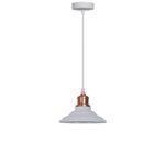 PENDENTE VEGA BRANCO METAL QPD1163BR NEWLINE - Miniatura