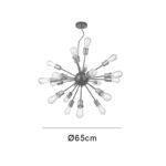 LUSTRE SPUTNIK DOURADO 21L 65CM PD959-DO NEWLINE - Miniatura