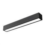 PLAFON SOBREPOR V PRETO 75x600x70mm 460LED3-PT NEWLINE - Miniatura