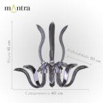 ARANDELA NAPOLI CRISTAL 30459 MANTRA - Miniatura