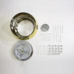 LUSTRE SOHO DOURADO CRISTAL PD002G BELLA - Miniatura