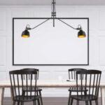 PENDENTE METAL PRETO COM DETALHE DOURADO PD1205 NEWLINE - Miniatura