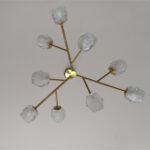 PENDENTE VIXEN 9 BRAÇOS METAL/VIDRO PD1172 NEWLINE - Miniatura