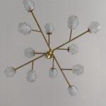 PENDENTE VIXEN 12 BRAÇOS METAL/VIDRO PD1173 NEWLINE - Miniatura