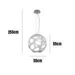 PENDENTE ORGANICA SPACE GREY 30536 MANTRA - Miniatura