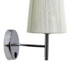 ARANDELA DE METAL BRANCA CH0008-1 CHANDELIE - Miniatura