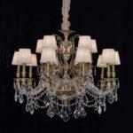 LUSTRE CANDELABRO CARLOTTA JOAQUINA 15L E14 CRISTAL TRANSPARENTE CH8047-15 CHANDELIE - Miniatura